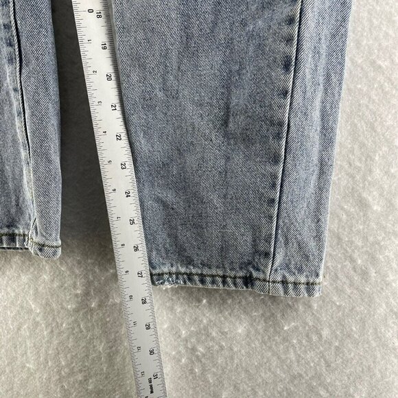 Bongo Jeans Women's Sz 29 Blue Mom Straight Leg High-Rise Pockets Regular Denim - Picture 5 of 12